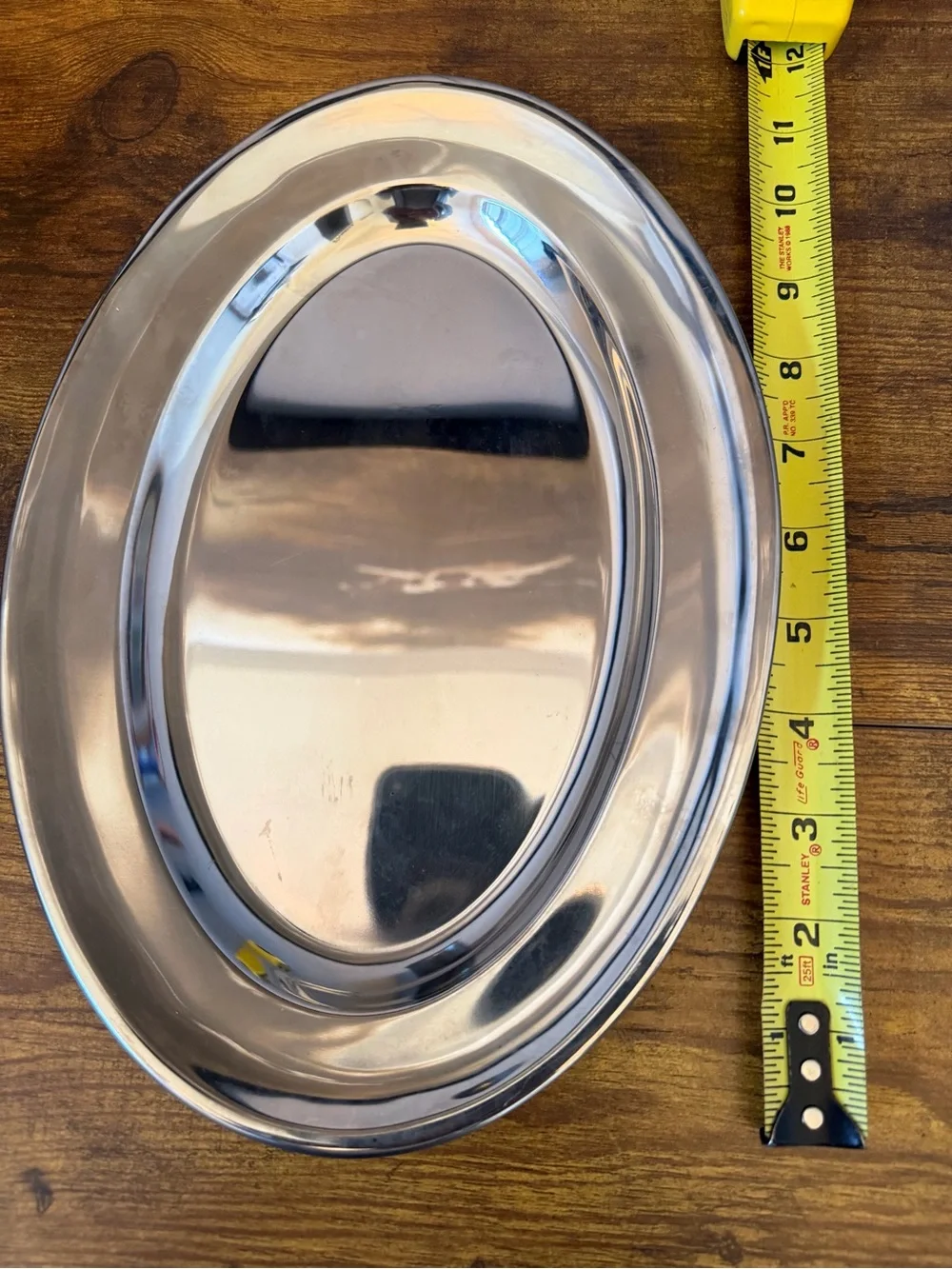 INOXRIV 18/10 Stainless Steel Oval Serving Platter Italy Buffet Server Mirror